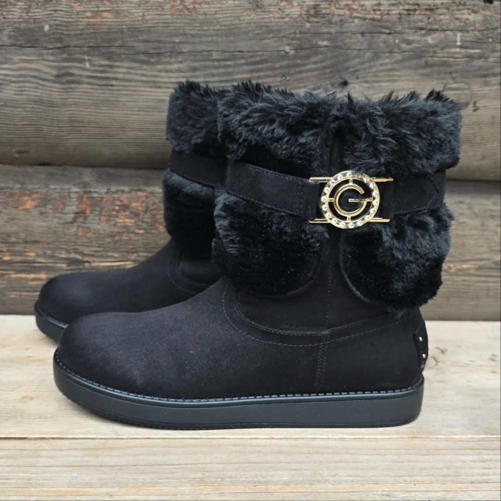 GBG Los Angeles NEW!! Alstyn Cozy Glam Chic, Warm, Faux Fur Winter Bootie 7M